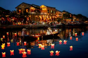 Città del Vietnam Hoi Han, patrimonio UNESCO, conosciuta come "la città delle lanterne"